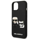 Karl Lagerfeld KLHCP13M3DRKCK iPhone 13 / 14 / 15 6,1" black hardcase Karl&Choupette Ikonik 3D - imagine 6
