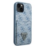 Guess GUHCP13SP4TPB iPhone 13 mini 5,4" blue hardcase 4G Triangle Logo Cardslot - imagine 4