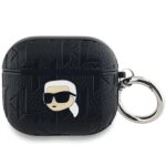 Karl Lagerfeld KLA3PGKIPK AirPods 3 cover black Monogram Karl Head