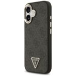 Case Guess 4G Triangle Logo MagSafe for iPhone 17 black gold - imagine 2