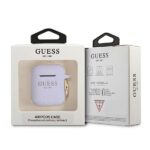 Guess GUA2SGGEU AirPods cover purple Silicone Glitter - imagine 3