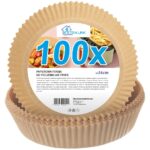 Extralink Home | Paper fryer inserts | round, 16cm, 100 pieces