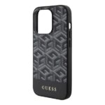 Guess GUHMP15XHGCFSEK iPhone 15 Pro Max 6.7" black hardcase GCube Stripes MagSafe - imagine 6