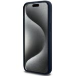 BMW BMHCP15LSILNA iPhone 15 Pro 6.1" navy hardcase Silicone Metal Logo - imagine 5