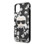 Karl Lagerfeld KLHCN58FLFBBK iPhone 11 Pro black Flower Ikonik Karl - imagine 3
