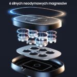 AWEI magnetic car holder X21 for air vent black - imagine 4