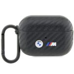 BMW BMAP2WMPUCA2 AirPods Pro 2 gen cover black Carbon Double Metal Logo