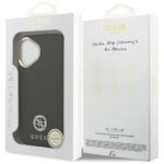 Case Guess Grained Strass Logo MagSafe for iPhone 17 black - imagine 8