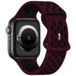 Beline Apple Watch New SportSilicone Strap 42/44/45/49mm Burgundy-Black Wine Red/Black Box