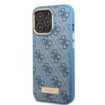 Guess GUHMP13XU4GPRB iPhone 13 Pro Max 6,7" blue hard case 4G Logo Plate MagSafe - imagine 2