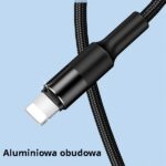 USAMS Braided U5 3-in-1 Cable 1.5m 2A black (Lightning/microUSB/USB-C) SJ2193IN101 (US-SJ219) - imagine 7