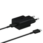 Mains charger Samsung EP-T1510XB 15W Fast Charge + USB-C to USB-C cable black - imagine 2