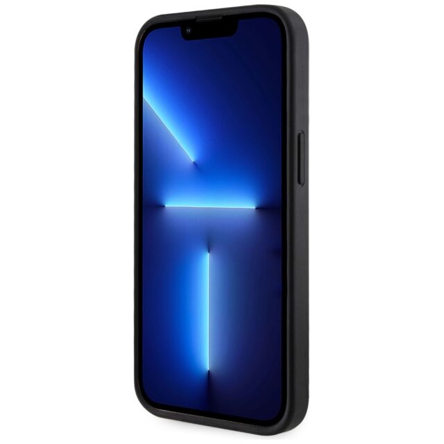 Case Guess 4G Stripes with wallet Magsafe for iPhone 15 black - imagine 3