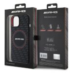 AMG AMHMP15S23SMRK iPhone 15 / 14 / 13 6.1" black hardcase with Silicone Carbon Pattern and MagSafe - imagine 8