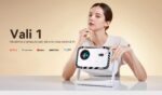 Wanbo Vali 1 Biały | Projector | Full HD, 900 ANSI, Android TV 11, Gimbal - imagine 3