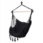 Black Forest Hammock, Brazilian Chair 100x130cm Black - imagine 2