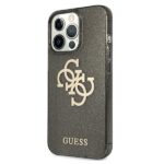 Guess GUHCP13LPCUGL4GBK iPhone 13 Pro /13 6,1" black hard case Glitter 4G Big Logo - imagine 2
