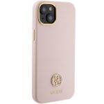 Guess GUHCP15M4DGPP iPhone 15 Plus/ 14 Plus 6.7" pink hardcase Silicone Logo Strass 4G - imagine 4