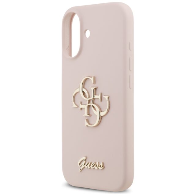 Guess Silicone Big 4G Script Case for iPhone 17 Pink - imagine 6