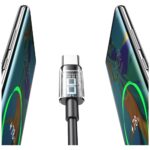 Cable USAMS YD Series SJ708 18W 3A USB-A to USB-C 1m white - imagine 5