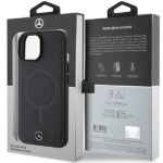 Mercedes MEHMP15S23RCMK iPhone 15 / 14 / 13 6.1" Black Hardcase Smooth Leather MagSafe - imagine 8