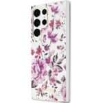 Guess GUHCS23LHCFWST S23 Ultra S918 white hardcase Flower Collection - imagine 2