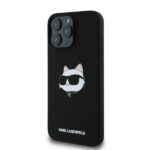 Karl Lagerfeld KLHMP16XSCHPPLK iPhone 16 Pro Max 6.9" black hardcase Silicone Choupette Head P - imagine 3