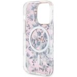 Guess GUHMP14LHCFWSP iPhone 14 Pro 6.1" pink hardcase Flower MagSafe - imagine 7