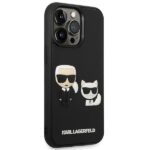 Karl Lagerfeld KLHCP14X3DRKCK iPhone 14 Pro Max 6,7" black hardcase Karl&Choupette Ikonik 3D - imagine 4