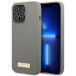 Guess GUHMP13XSPLG iPhone 13 Pro Max 6,7" grey hard case Silicone Logo Plate MagSafe