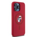 Karl Lagerfeld KLHMP15XSCMKCRHR iPhone 15 Pro Max 6.7" red hardcase Silicone Karl & Choupett - imagine 4