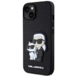 Karl Lagerfeld KLHCP14MSANKCPK iPhone 14 Plus / 15 Plus 6.7" hardcase black Saffiano Karl & Ch - imagine 2