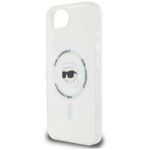 Case Karl Lagerfeld IML Metal Karl Head MagSafe for iPhone 16e white - imagine 6