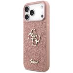 Guess Fixed Glitter Big 4G Case for iPhone 17 Pro Max Pink - imagine 2