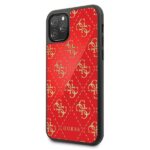 Guess GUHCN584GGPRE iPhone 11 Pro red hard case 4G Double Layer Glitter - imagine 2