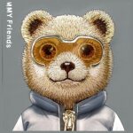 Nimmy case iPhone 16 Pro Max 6.9" gray Cool&Cute 2.0 Bear - imagine 7