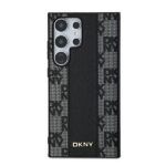 DKNY DKHMS24LPCPVSLK S24 Ultra S928 black hardcase Leather Checkered Mono Pattern MagSafe - imagine 3