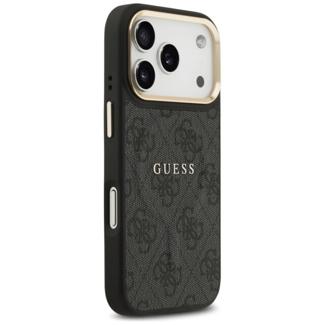 Case Guess 4G PU Classic Logo MagSafe for iPhone 17 Pro black - imagine 4