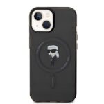 Karl Lagerfeld KLHMP15SHFCKNOK iPhone 15/ 14 / 13 6.1" black hardcase IML Ikonik MagSafe - imagine 3