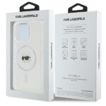 Karl Lagerfeld KLHMP16LHLSKIH iPhone 16 Pro 6.3" white hardcase IML Metal Karl Head MagSafe - imagine 8