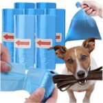 Extralink Dog Waste Bags, Strong Plastic Poop Bags 120 Count, 8 Rolls, Blue