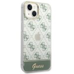 Guess GUHCP14MHG4MHA iPhone 14 Plus / 15 Plus 6.7" khaki hardcase 4G Pattern Script - imagine 4