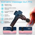 Extralink Massage Gun Pro | Massage Gun | 3800 RPM, 6 interchangeable tips - imagine 3