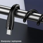 USAMS Cable U38 USB-C 5A Fast Charge for OPPO/HUAWEI 1m black SJ376USB01 (US-SJ376) - imagine 5