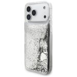 Guess Liq. Glitter Charms Case for iPhone 17 Pro Silver - imagine 2