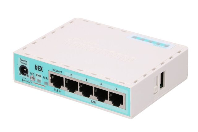 MikroTik hEX RB750Gr3 | Router | 5x RJ45 1000Mb/s, 1x USB - imagine 4