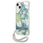 Guess GUHCP13SHFLSN iPhone 13 mini 5,4" green hardcase Flower Strap - imagine 2