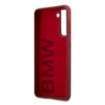 BMW BMHCS21MSLBLRE S21+ G996 red hardcase Silicone Signature Logo - imagine 7