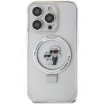Karl Lagerfeld KLHMP14LHMRSKCH iPhone 14 Pro 6.1" white hardcase Ring Stand Karl&Choupettte Mag - imagine 3