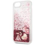 Guess GUHCI8GLHFLRA iPhone 7/8/SE 2020/ SE 2022 raspberr yhard case Glitter Hearts - imagine 3